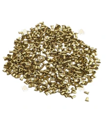 Eyelets German size 1000 pcs. 4.5x4mm yellow copper (brass)