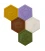Zeepjes set hexagon